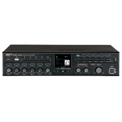 PMU-480N Inter-M усилитель 480 Вт, 5 зон, MP3/USB, Internet радио
